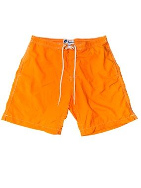 Trunks Surf & Swim Co. Men’s Size L Orange Brief Lined Swim Trunks Water Shorts